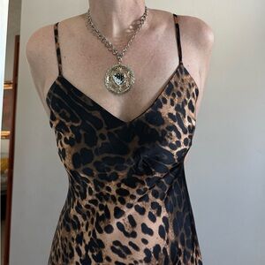 Leopard Print Slip Dress forever 21